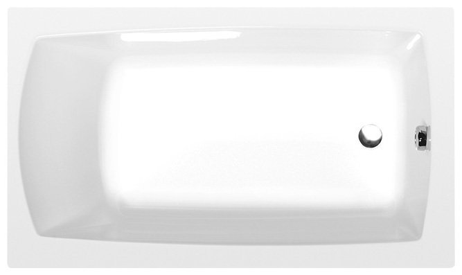 LILY obdélníková vana 120x70x39cm, bílá